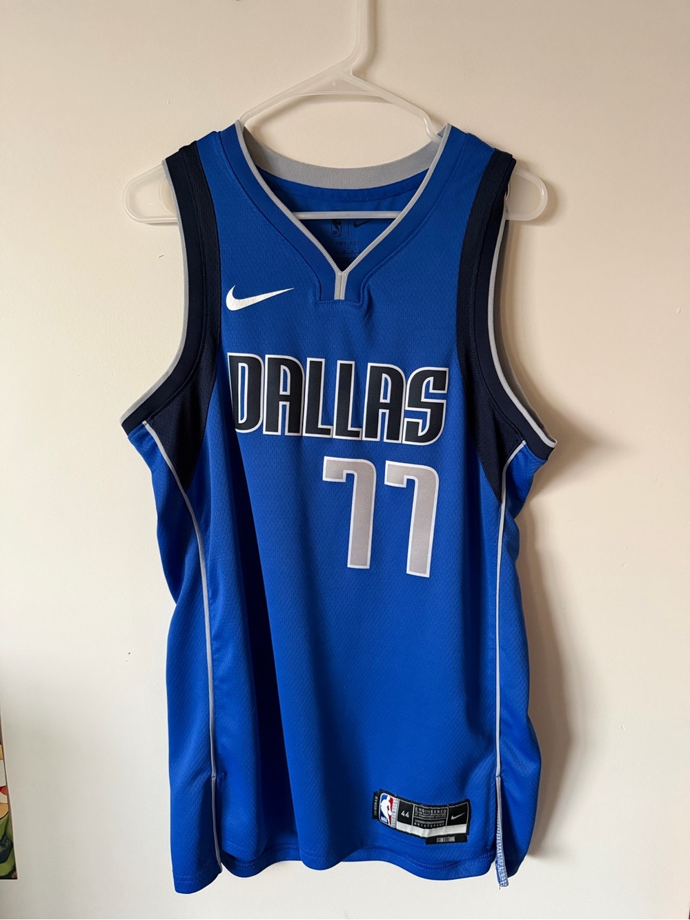 NBA Dallas Mavericks Blue #77 Luka Dončić Jersey